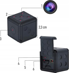 MINI KAMERA KOSTKA SQ16 14