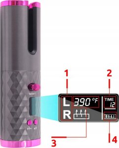 LOKÓWKA DO WŁOSÓW AUTOMATYCZNA 008 SZARO-FIOLETOWA 5