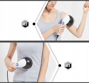 MASAŻER WYSZCZUPLAJĄCY 8 NASADEK POKRĘTŁO PL-655 10