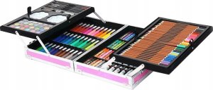 ZESTAW ARTYSTYCZNY RÓŻOWA WALIZKA GIRLS BASQUIAT145 8