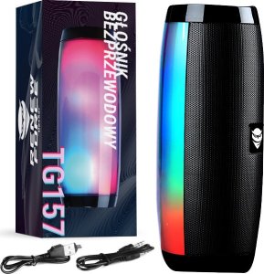 GŁOŚNIK BLUETOOTH RGB TG157 1