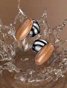 SŁUCHAWKI BEZPRZEWODOWE BT DREWNO LX-Y8 2