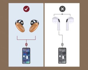 SŁUCHAWKI BEZPRZEWODOWE BT DREWNO LX-Y8 5