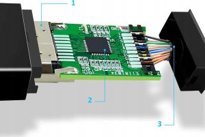 KABEL DISPLAY PORT DO HDMI 1,9m B107 8