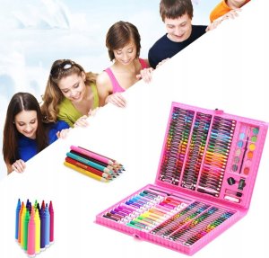 ZESTAW ARTYSTYCZNY W WALIZCE 168el RÓŻOWY KIDDO-02 5