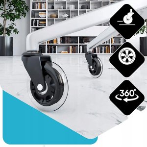 KÓŁKA DO FOTELA KAUCZUKOWE 5 SZTUK C-33 przezroczyste 4