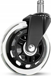 KÓŁKA DO FOTELA KAUCZUKOWE 5 SZTUK C-33 przezroczyste 8