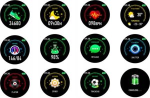 SMARTWATCH CZARNY KW19 MEN 10