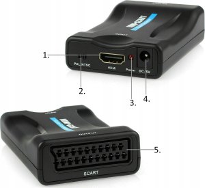 System przekazu sygnału AV MicroConnect KONWERTER HDMI DO SCART 2 B200 12