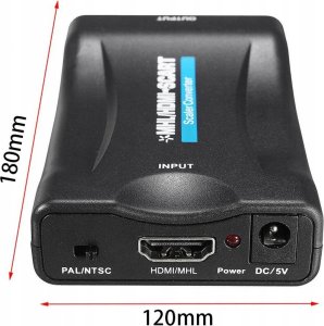 System przekazu sygnału AV MicroConnect KONWERTER HDMI DO SCART 2 B200 10