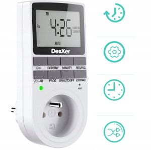 Elcan PROGRAMATOR CZASOWY WŁĄCZNIK WYŁĄCZNIK TIMER LCD 2