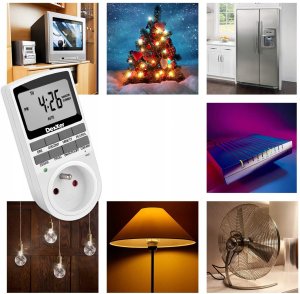 Elcan PROGRAMATOR CZASOWY WŁĄCZNIK WYŁĄCZNIK TIMER LCD 5