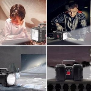 LATARKA AKUMULATOROWA PROSTOKĄTNA W839 8