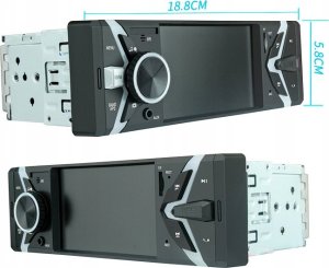 RADIO SAMOCHODOWE PODŚWIETLANE Z WYŚWIETLACZEM HE-6608 13