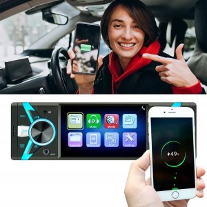 RADIO SAMOCHODOWE PODŚWIETLANE Z WYŚWIETLACZEM HE-6608 4