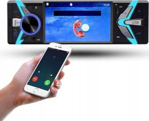 RADIO SAMOCHODOWE PODŚWIETLANE Z WYŚWIETLACZEM HE-6608 6