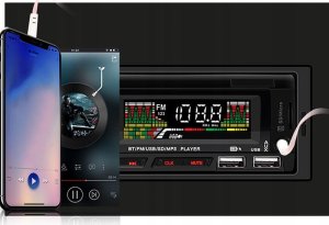 RADIO SAMOCHODOWE PODŚWIETLANE 2 HE-6609 3