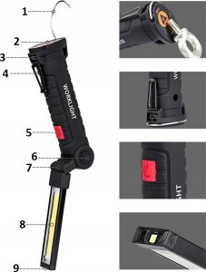 LATARKA WARSZTATOWA SKŁADANA SL-9-G 2