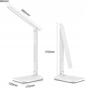 Lampka biurkowa AICase biała  (5903641903226) 10