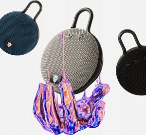 GŁOŚNIK BLUETOOTH MAŁY OKRĄGŁY TG112 NIEBIESKI 2