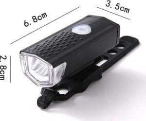 LAMPKA ROWEROWA + LAMPKA TYLNA CB-4 15