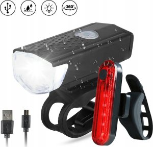 LAMPKA ROWEROWA + LAMPKA TYLNA CB-4 5