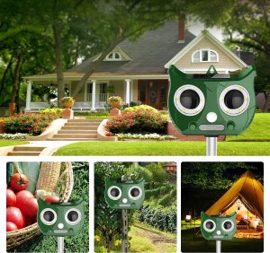 ULTRADŹWIĘKOWY ODSTRASZACZ SOLARNY SOWA BR-901 2