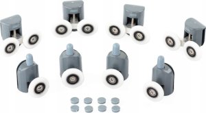 ROLKI DO KABINY PRYSZNICOWEJ 8szt. ZK-01 8