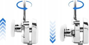 ROLKI DO KABINY PRYSZNICOWEJ 8szt. ZK-01 10