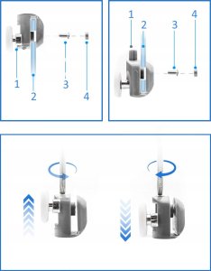ROLKI DO KABINY PRYSZNICOWEJ 8szt. PODWÓJNE KÓŁKA CHROM ZK-03 6