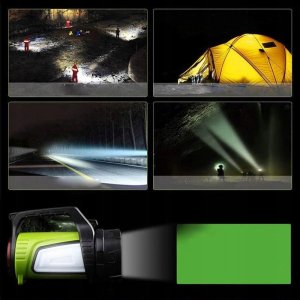 LATARKA Z POWERBANKIEM ZIELONA WT-01 11