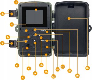 FOTOPUŁAPKA KAMERA LEŚNA 36M HC-350G 13