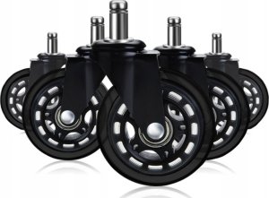 KÓŁKA DO FOTELA KAUCZUKOWE 5 SZTUK C-75 czarne 11