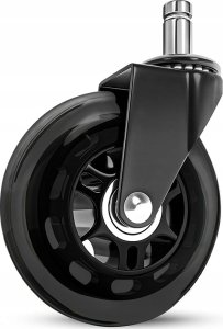 KÓŁKA DO FOTELA KAUCZUKOWE 5 SZTUK C-75 czarne 2