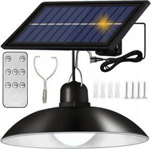 ŻYRANDOL LAMPA WISZĄCA Z PANELEM SOLARNYM XW-D10 1