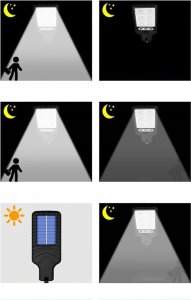 LAMPA SOLARNA KWADRATOWE LEDY KXK-010 5