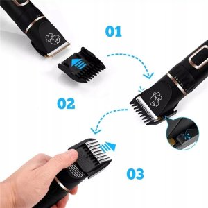 MASZYNKA DO STRZYŻENIA PSÓW Z LCD B49 8