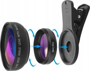 OBIEKTYW NA TELEFON LENS KIT WIDE ANGLE LENS 9