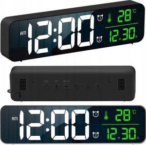ZEGAR ELEKTRONICZNY Z WYŚWIETLACZEM LCD 3888 czarny 1