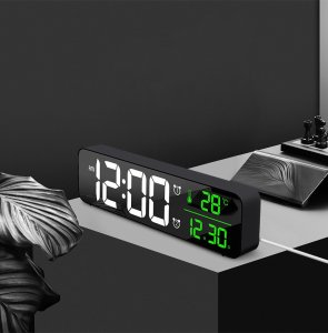 ZEGAR ELEKTRONICZNY Z WYŚWIETLACZEM LCD 3888 czarny 11