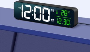 ZEGAR ELEKTRONICZNY Z WYŚWIETLACZEM LCD 3888 czarny 6