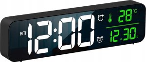 ZEGAR ELEKTRONICZNY Z WYŚWIETLACZEM LCD 3888 czarny 10