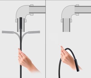 ENDOSKOP CYFROWY LED ELASTYCZNY 5m XMZ-007 5