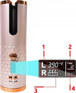 LOKÓWKA DO WŁOSÓW AUTOMATYCZNA 008 RÓŻOWO-ZŁOTA 11