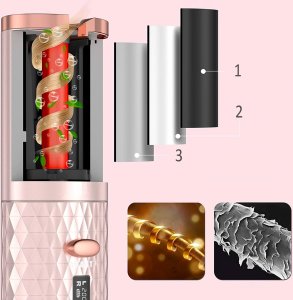 LOKÓWKA DO WŁOSÓW AUTOMATYCZNA 008 RÓŻOWO-ZŁOTA 15