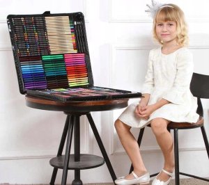 ZESTAW ARTYSTYCZNY W WALIZCE 288el KIDDO-04 5