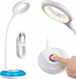 LAMPKA BIURKOWA RGB 256 OKRĄGŁA T003A 1