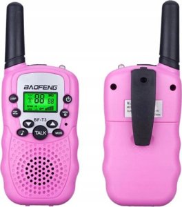 WALKIE TALKIE BAOFENG RÓŻOWE T3-PINK 1