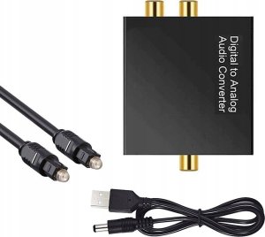 KONWERTER OPTYCZNY TOSLINK RCA3 YQ-2 2