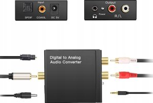 KONWERTER OPTYCZNY TOSLINK RCA3 YQ-2 4